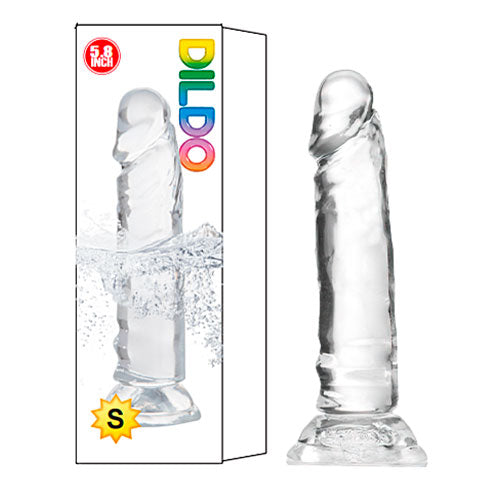 Dildo transparente Jelly Tpe 16 x 3.3cm