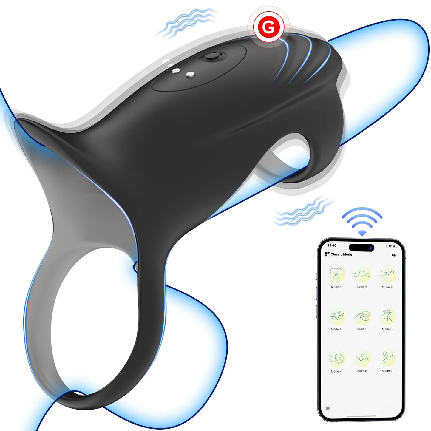 Anillo de silicón, 9 frecuencias de vibración