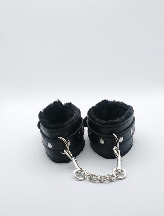 Juego de esposas compuestas cuero sintético