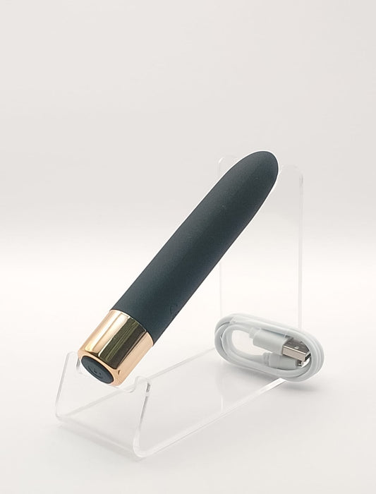 Vibrador de silicon + abs USB 13cm LISO