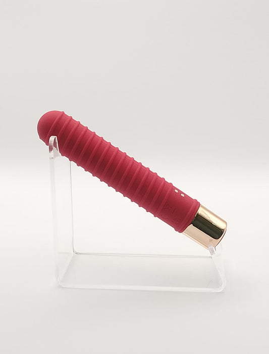 Vibrador de silicon + abs USB 13cm TEXTURA