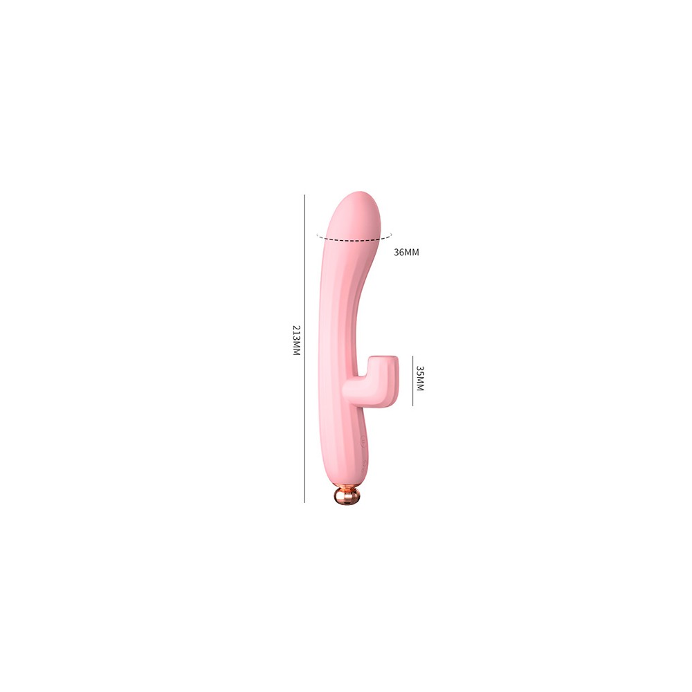 Vibrador + Succionador 21cm
