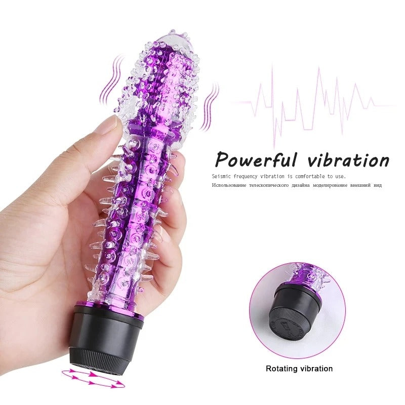 vibrador de funda jelly/ una función/ usa 2 pilas AAA
