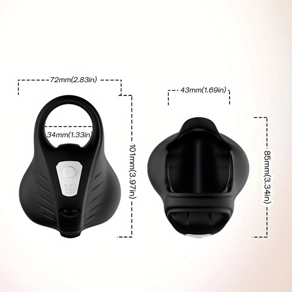 Anillo con estimulador para testiculos de silicón USB