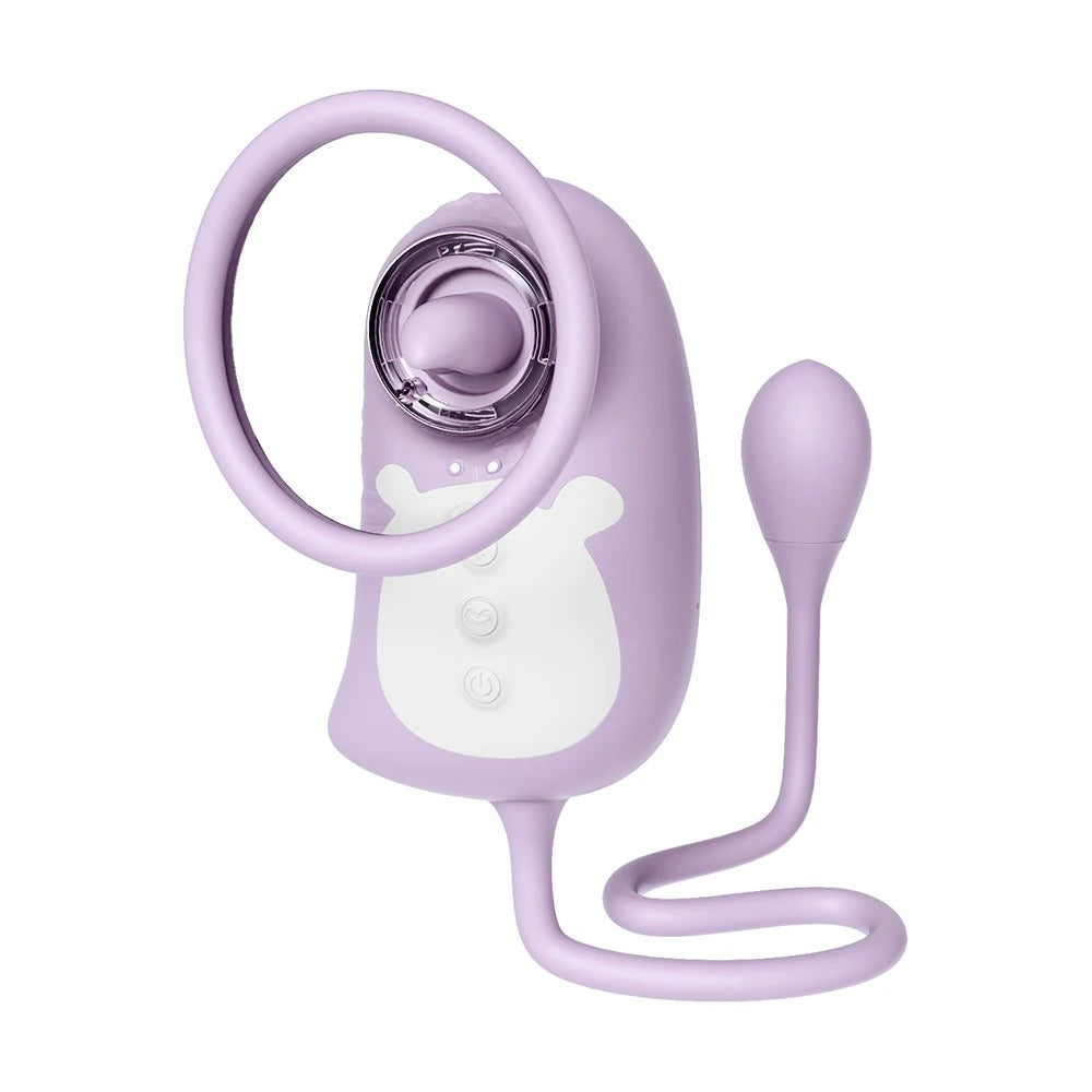 Penguin 2 en 1 Succionador y huevito 7 funciones Morado