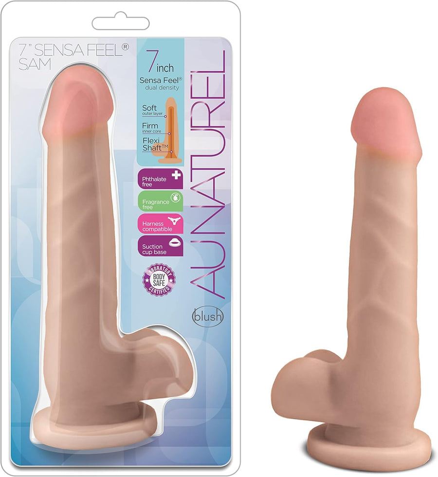 Dildo Ultra Realista Au Naturel 18 cm – TPE Suave, Ventosa y Arnés