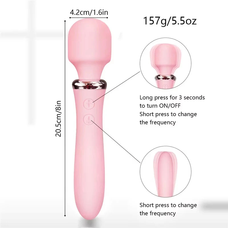 Vibrador LILO Wanachi Doble Motor – Silicona Suave y Recargable USB