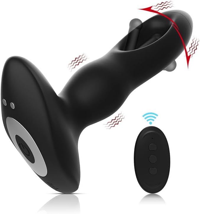 Plug Anal Vibrador con Golpeteo — 10 Modos & Control Remoto