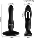Plug Anal Vibrador con Golpeteo — 10 Modos & Control Remoto