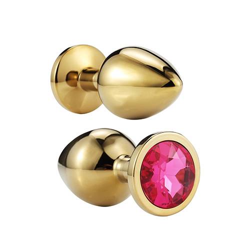 Plug Anal de Metal Dorado 8 cm – Talla M