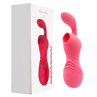 Naughtybaby Vibrating Rod - Succionador de Clítoris con Vibración Dual