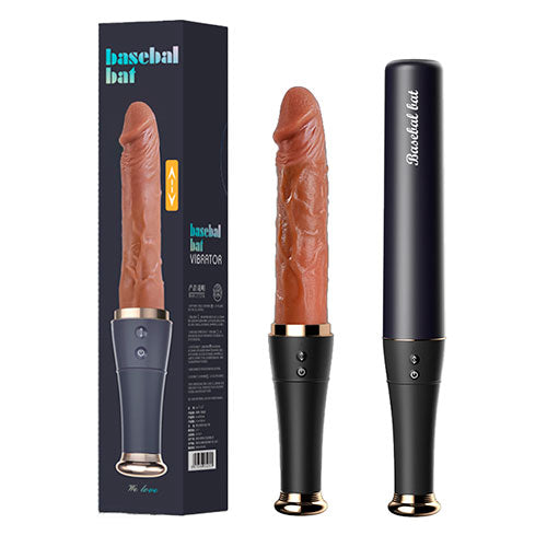 Vibrador Dildo Baseball Bat con Calentamiento y Extensión