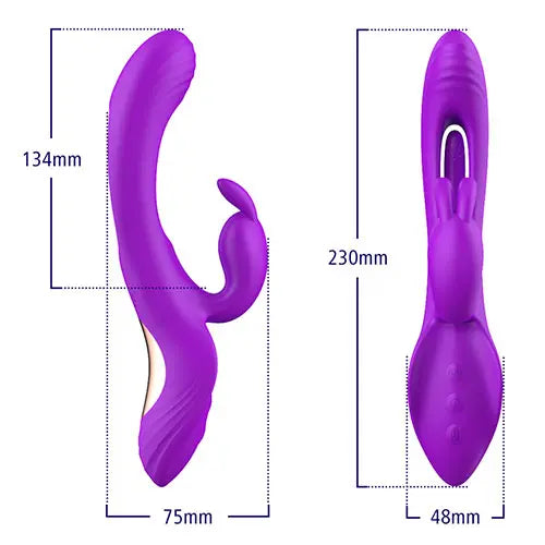 Vibrador Cassia Pink – 7 Modos de Aleteo y Vibración Recargable USB