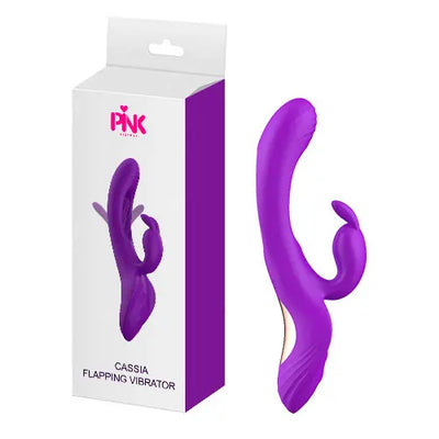 Vibrador Cassia Pink – 7 Modos de Aleteo y Vibración Recargable USB