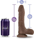 Dildo Realista Chocolate 21.5 cm – TPE, Ventosa y Arnés