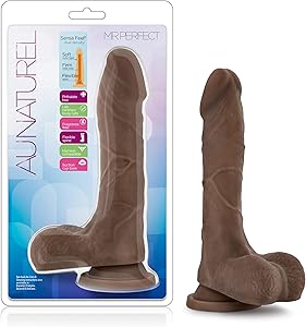Dildo Realista Chocolate 21.5 cm – TPE, Ventosa y Arnés