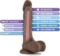 Dildo Realista Chocolate 21.5 cm – TPE, Ventosa y Arnés