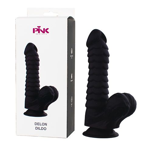 Dildo de Silicón con Ondulaciones 20.5 cm – Pink Toys