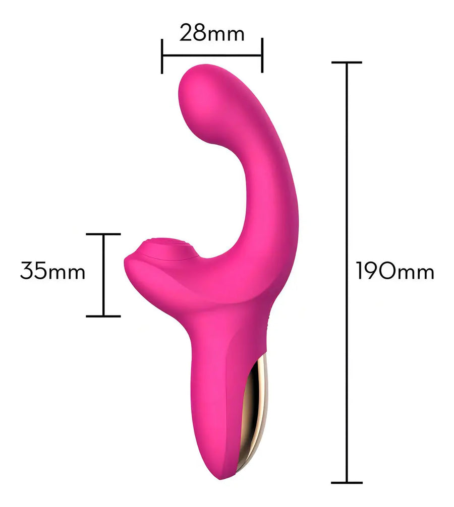 Vibrador de Punto G con Estimulador de Clítoris – 10 Modos Recargable