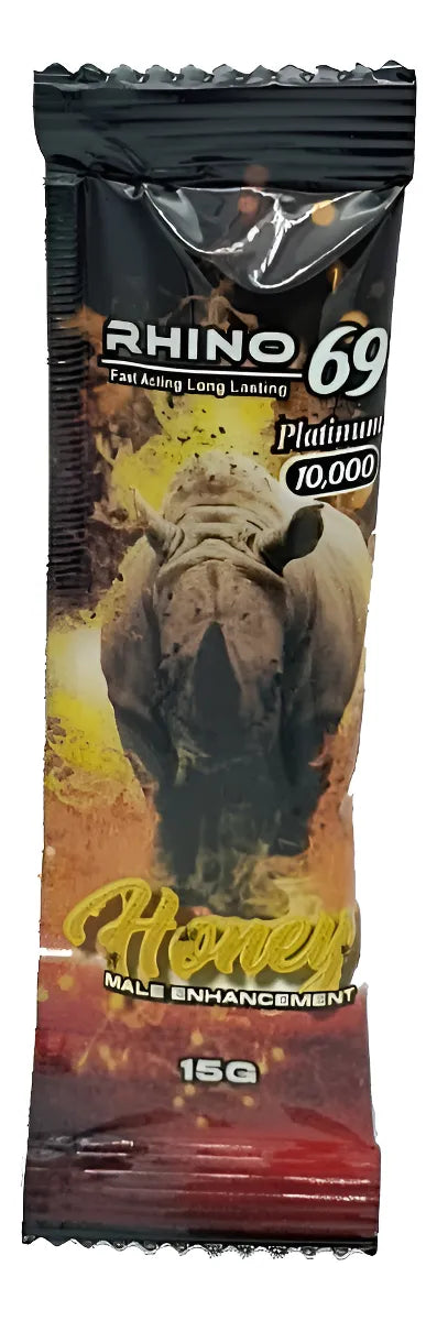 Rhino 69 Miel Acción Rápida Y Duradera Platinum 10000