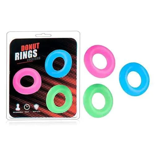 Blister anillos fluorecentes 3 pzs