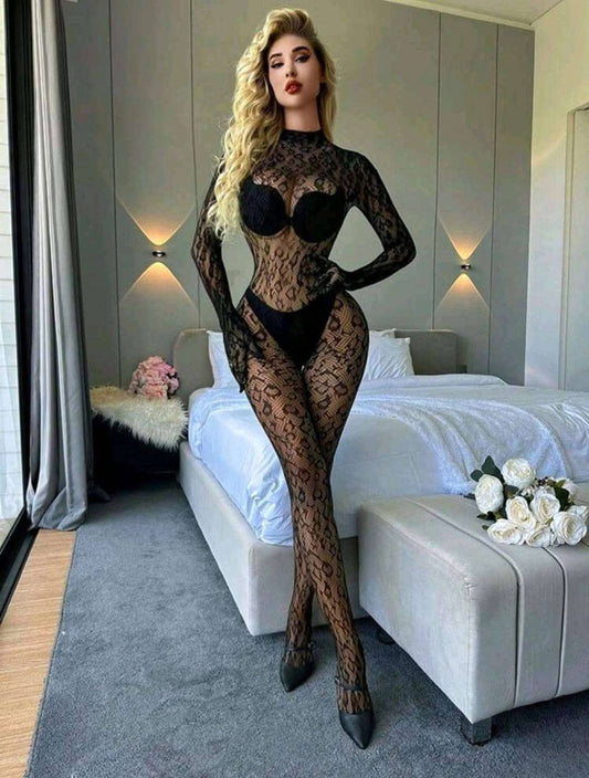 Enterizo de Leopardo en red