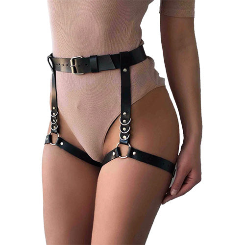 Arnés Liguero Fetish Vinipiel  – Harness Sensual Estilo Garter