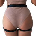 Arnés Liguero Fetish Vinipiel  – Harness Sensual Estilo Garter
