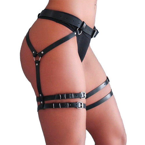 Arnés Liguero Fetish Vinipiel Harness Sensual Estilo Garter