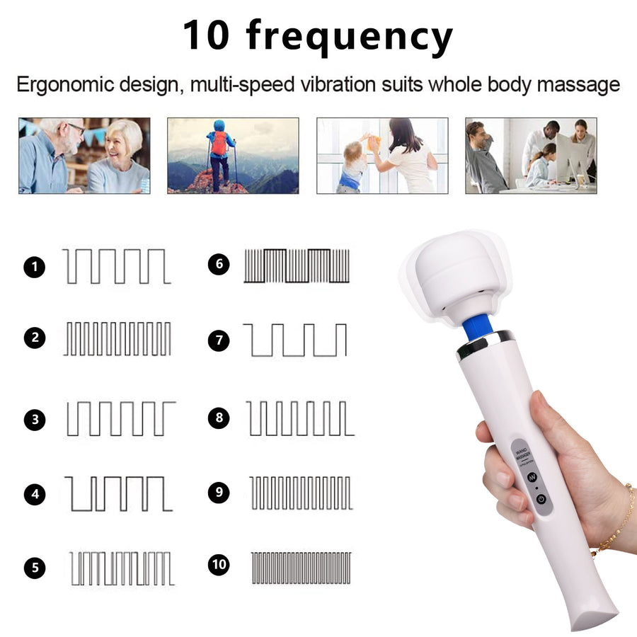 Vibrador Wanachi XXL – 10 Velocidades, Flexible y Recargable USB