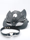 Kit mascara + collar cuero Gato corazon
