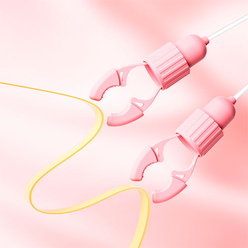 Pink Rabbit Nipple Clip Licking - vue 3
