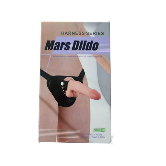 Dildo + arnes 19.56.5cm