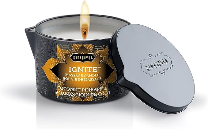 Vela de Masaje Ignite Coco y Piña – Cera de Soja Natural 170g