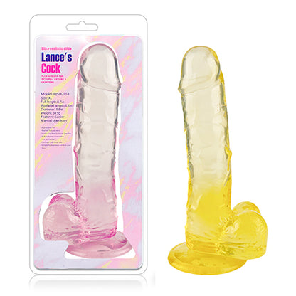 Dildo realista de TPE 22 x 4.5 cm Compatible con arnés + Base con ventosa