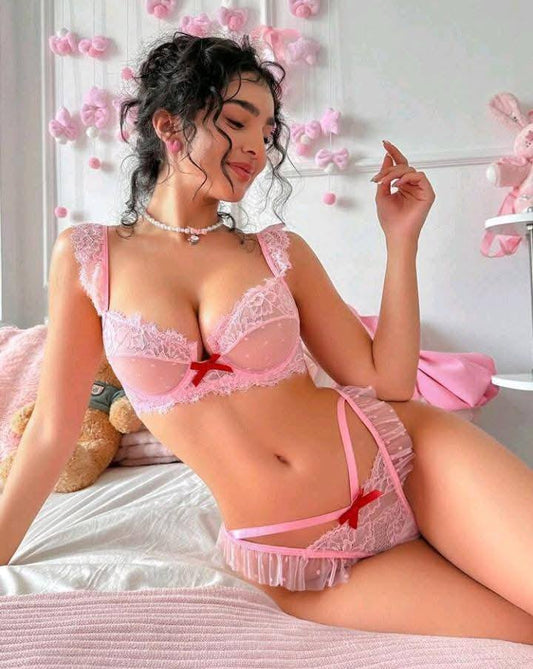 Coordinado sexy de encaje