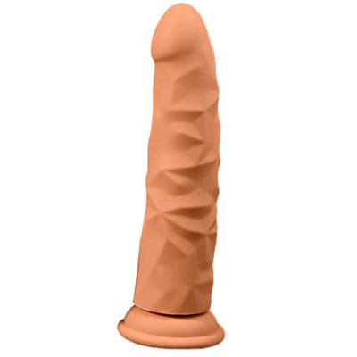 Dildo Silicón Líquido Texturizado 20 cm – Ventosa y Compatible Arnés