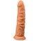 Dildo Silicón Líquido Texturizado 20 cm – Ventosa y Compatible Arnés