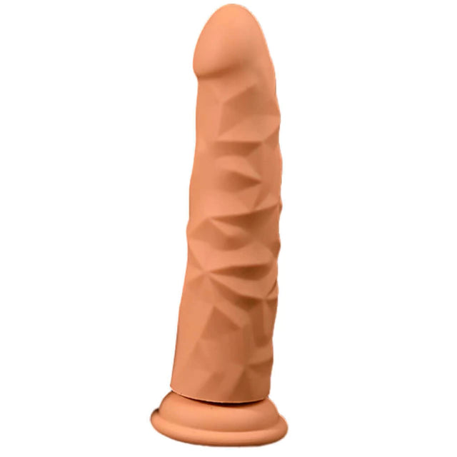 Dildo Silicón Líquido Texturizado 20 cm – Ventosa y Compatible Arnés