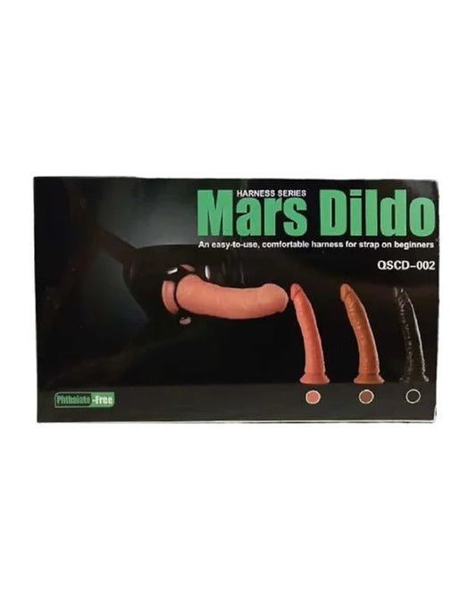Dildo + arnes 20.2cm