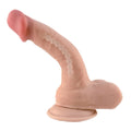 Dildo Ultra Realista con Testículos 19 cm – Articulable con Ventosa y Arnés