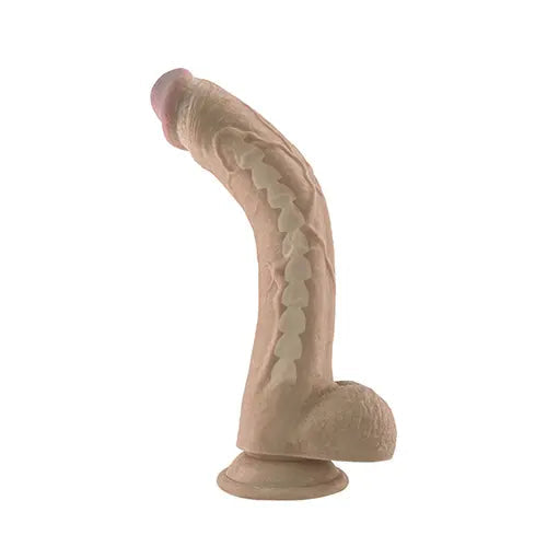 Dildo Ultra Real Vertebrate de 24 cm en TPE con ventosa