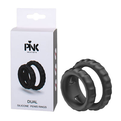 Dual Silicone Penis Rings