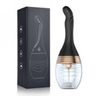 Ducha anal de silicón con vibrador recarga USB